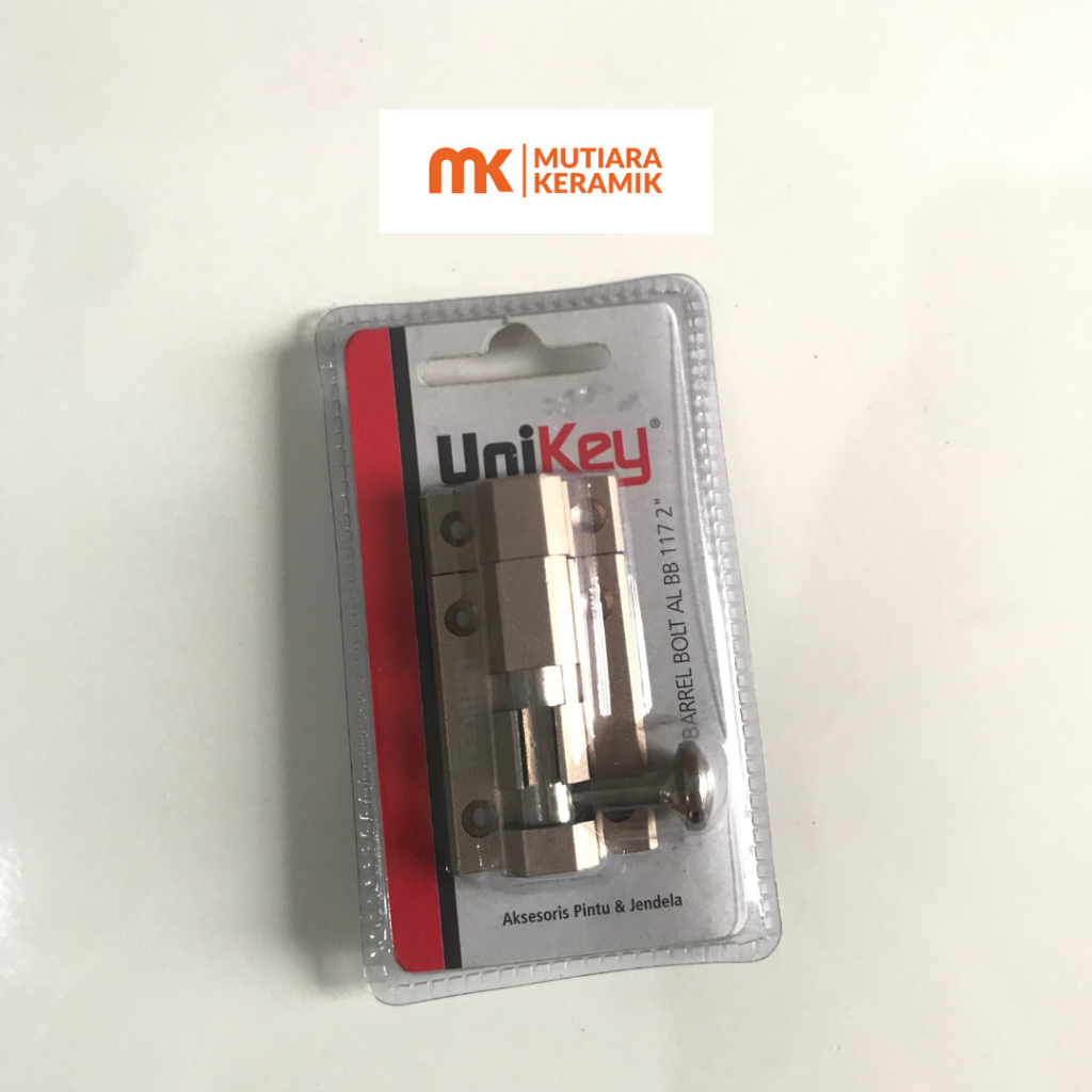 KUNCI SLOT/GRENDEL GESER PINTU JENDELA 2" inch - UNIKEY 5 CM AKSESORIS PINTU DAN JENDELA (SILVER)