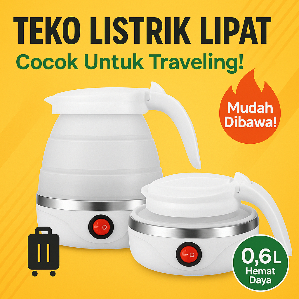 Teko Listrik Pemanas Air - Teko Listrik - Kettle Listrik Model Lipat
