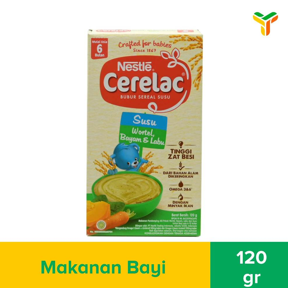 

Nestle Wortel Bayam Labu 120Gram