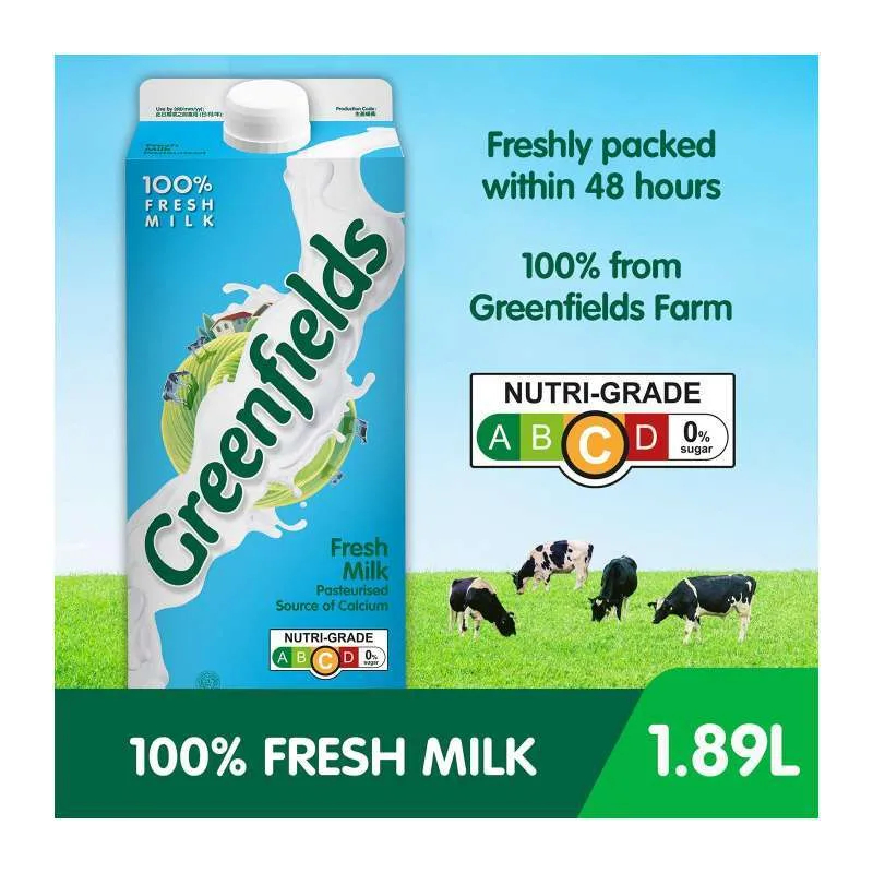 

Greenfields Susu Fresh Milk 950 ml & 1.89 liter