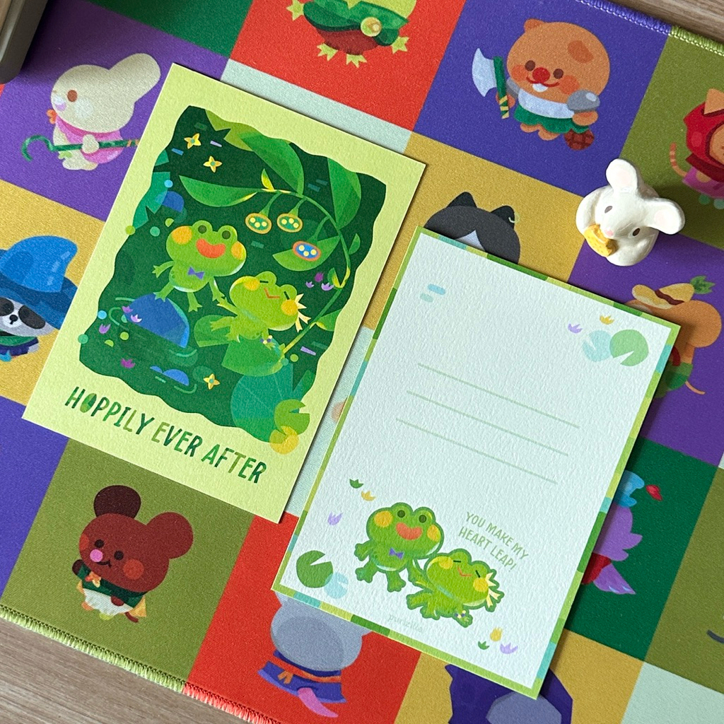 

Love Puns Card / Art Prints (Frog / Hog)