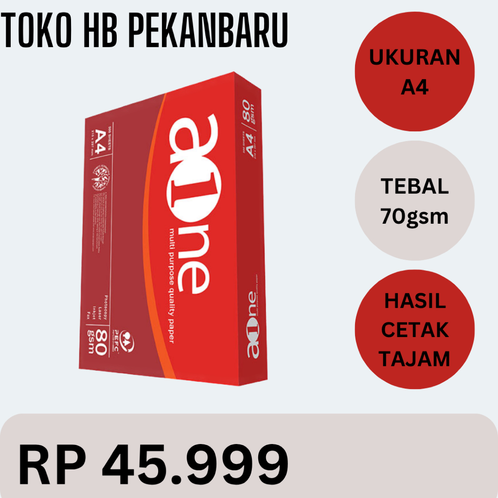 

KERTAS HVS AONE A4 70 GSM