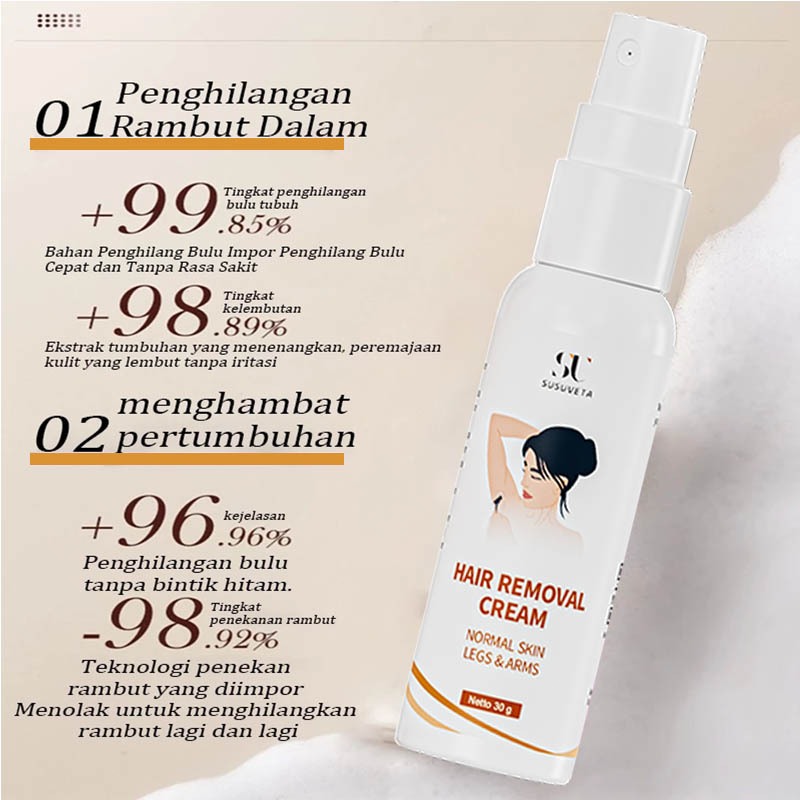 Hair remover penghilang bulu cream penghilang bulu penghilang bulu ketiak semprotan 30g perontok