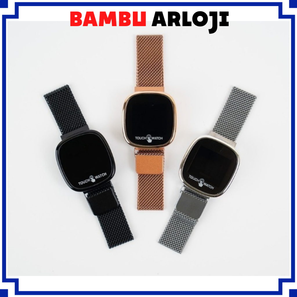 BAJ Jam Tangan LED Digital Pria Wanita Rantai Magnet Electronic Fashion Couple Anak Remaja Premium R