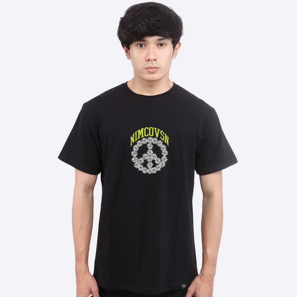 Nimco Kaos Original 6656 Hitam Navy Tshirt