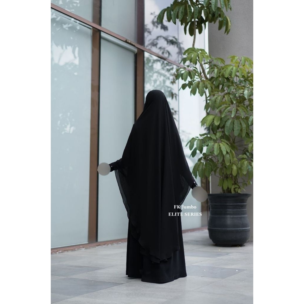 KHIMAR ELITE SERIES FRENCH KHIMAR JUMBO  ORIGINAL AL ARABIAN BUTIK | BAHAN SIFFON SILKY | FK KHIMAR 