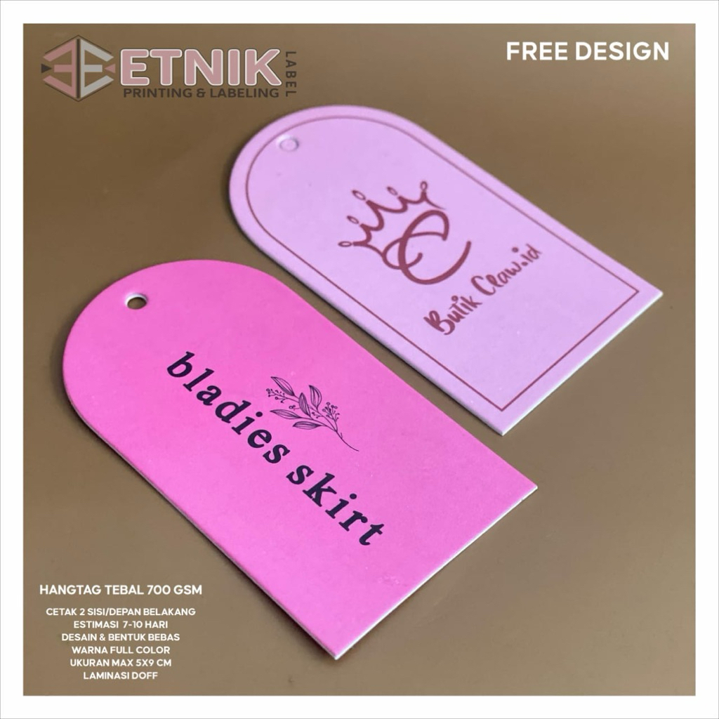 

HANG TAG TEBAL CUSTOM/hangtag baju/hang tag premium/hang tag baju distro/tag 700gsm/tag label murah
