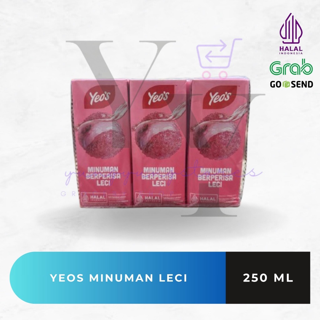 

[KOTAK] 1 Pak Isi 6 Kotak Yeos Minuman Berperisa Leci 250 ml