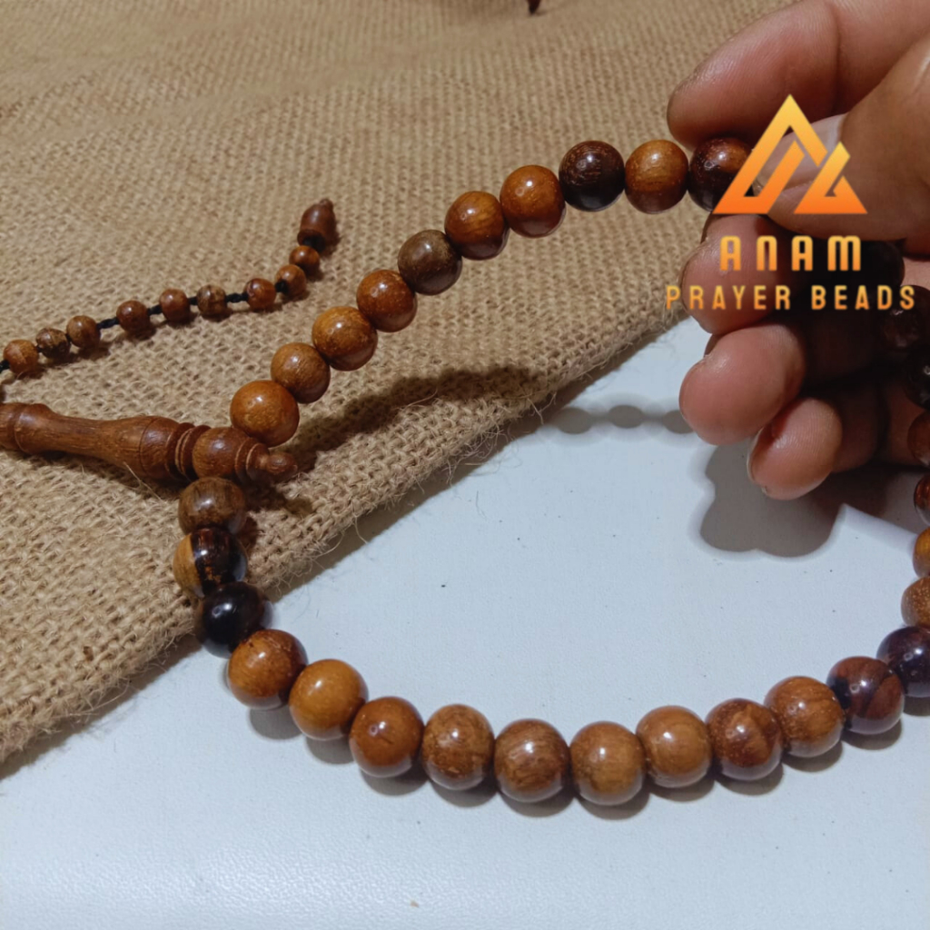 Tasbih gaharu 33 Butir 10mm Tasbih Kayu Gaharu Asli
