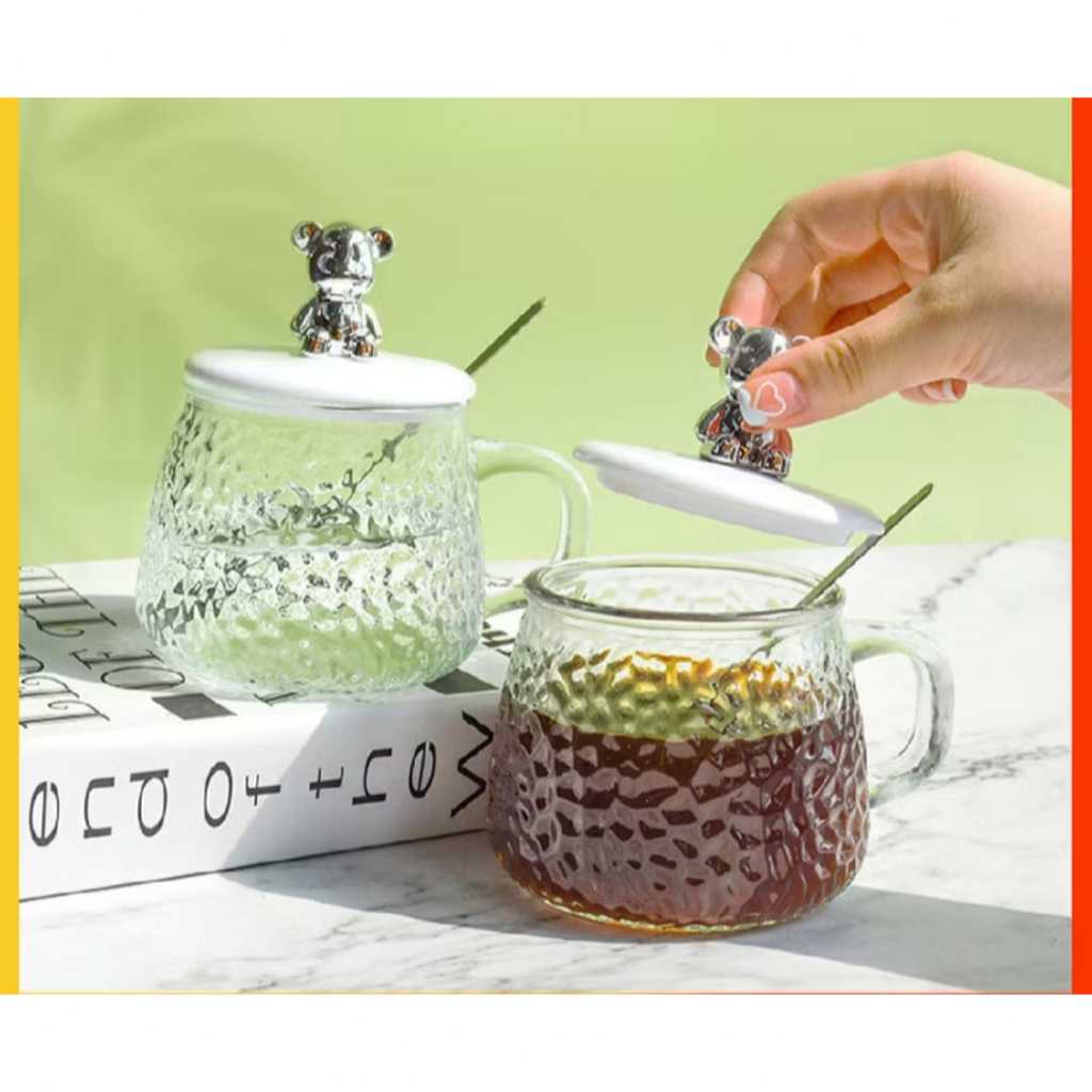 Gelas Minum Kaca/Gelas Minum Lucu/Gelas Minum Estetik/Tubler Kaca/Botol Minum/Cangkir/Mug