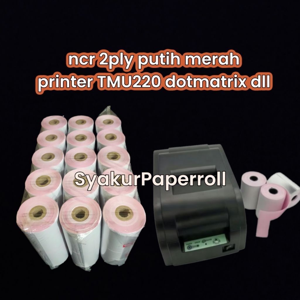

Sy Kertas Kasir Ncr 2ply 75x60 paket 10 roll Struk kasir