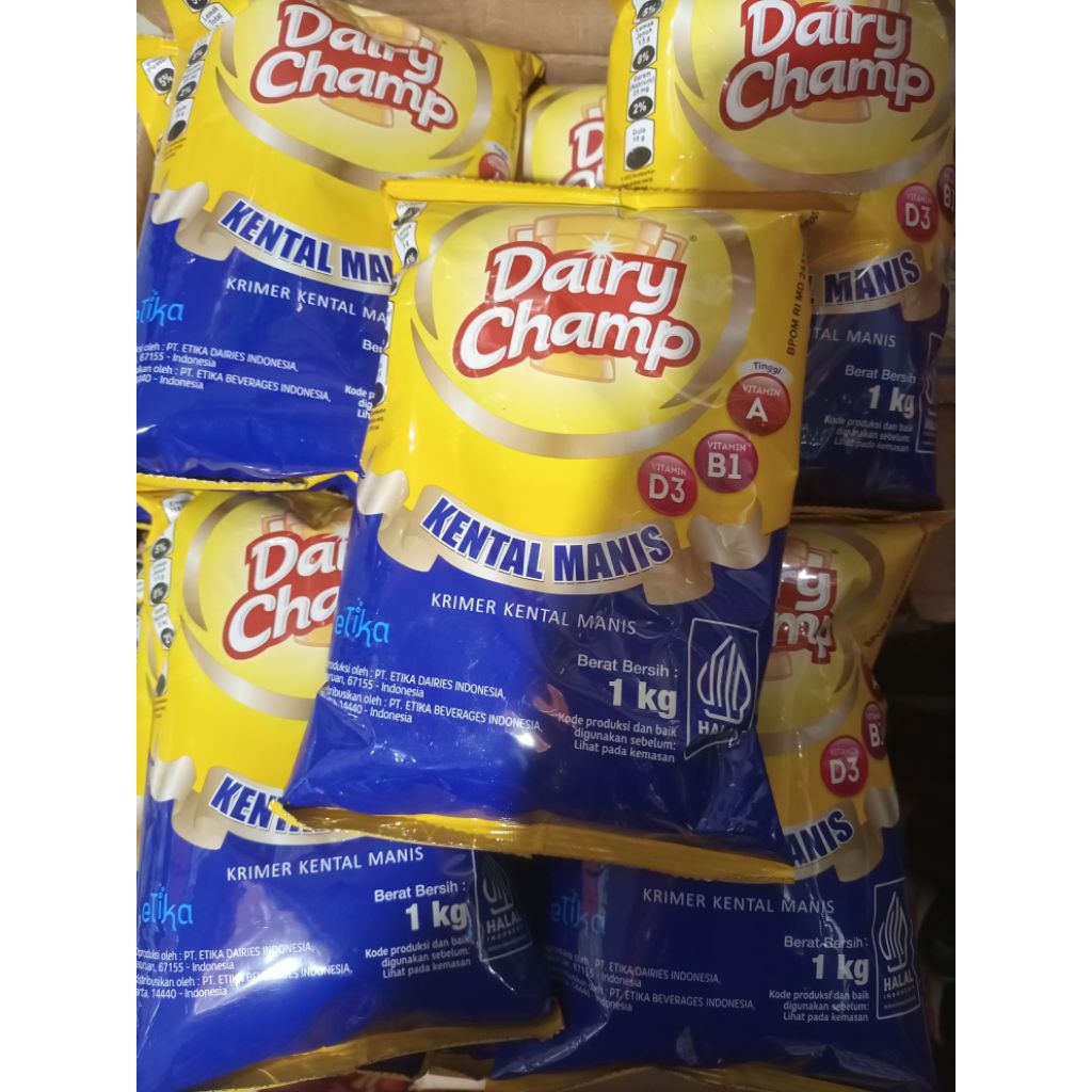 

SUSU DAIRY CHAMP KRIMER KENTAL MANIS KEMASAN 1KG