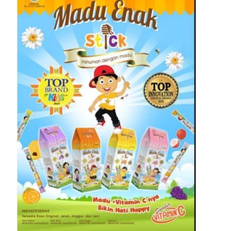 

Madu Enak Stick BOX Isi 20 Stick Per Box Madu + Vitamin C