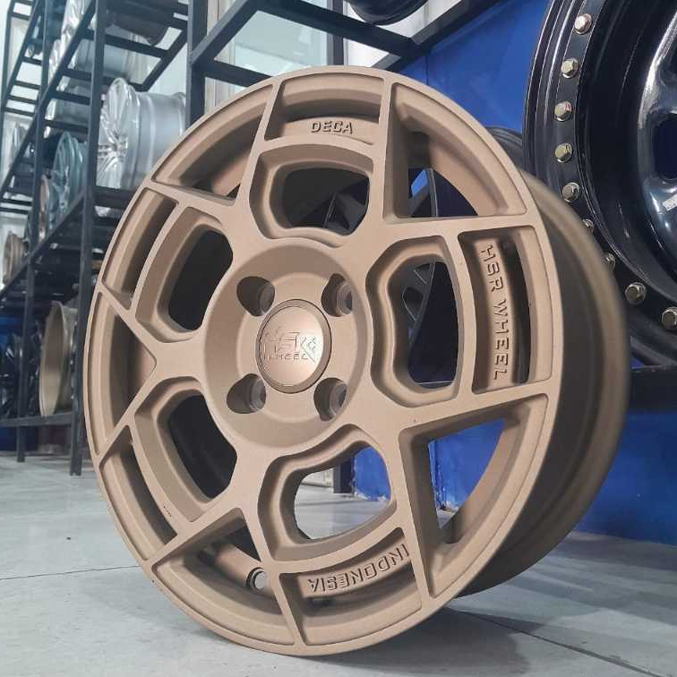 Velg Racing Mobil Honda Brio Pelek Ring 14 HSR DESING DECA Pelek Untuk Ban Mobil Toyota Agya