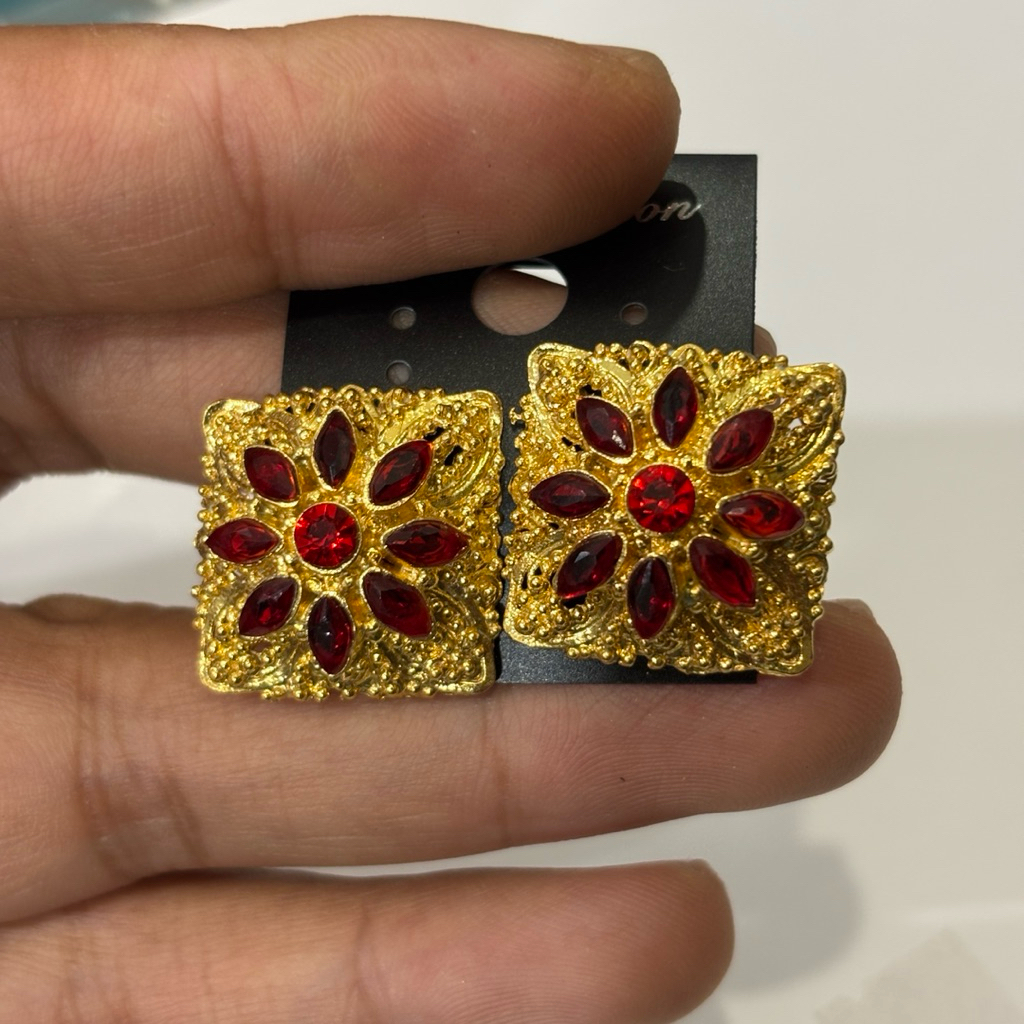 subeng bali kotak / anting crorot / subeng alpaka / anting bali