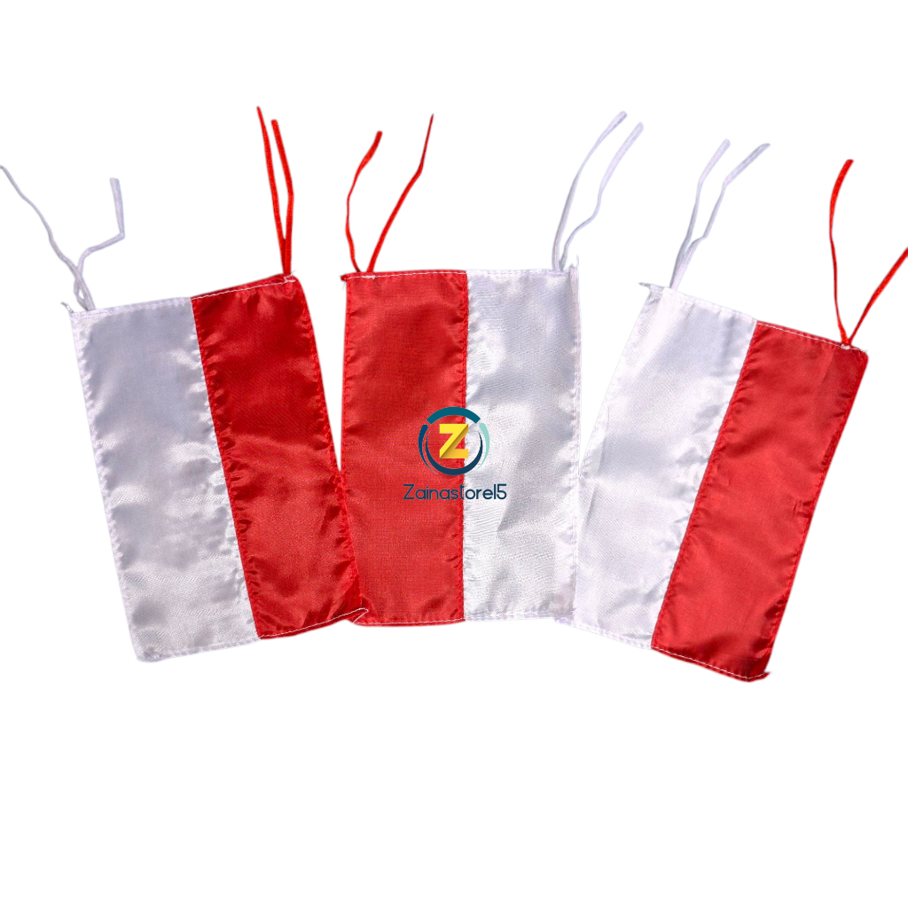 ( isi 20pcs ) Bendera merah putih kecil / Bendera motor merah putih kecil