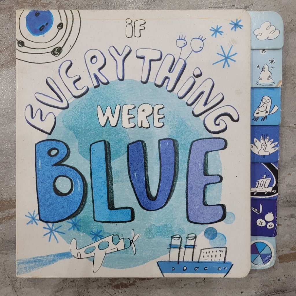 PRELOVED Board Book If Everything Were Blue Imagination Simon and Schuster Original Ori Children Pic