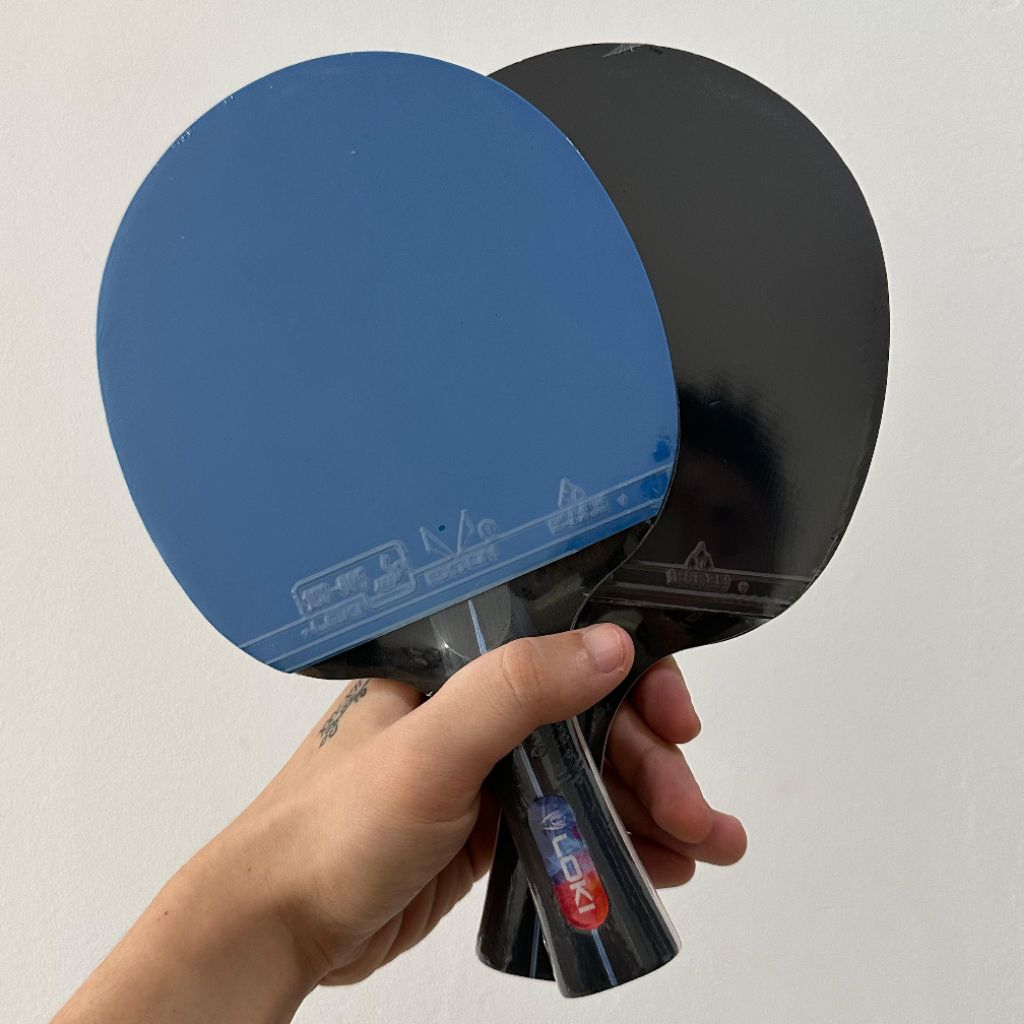 LOKI Bat Pingpong Bet Pingpong LOKI Isi 2 Blue Sponge ORIGINAL