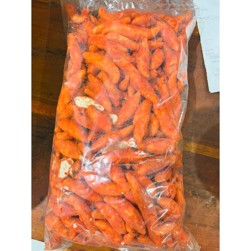 

Biduran rasa balado,kue ulat-ulat rasa balado(1kg)