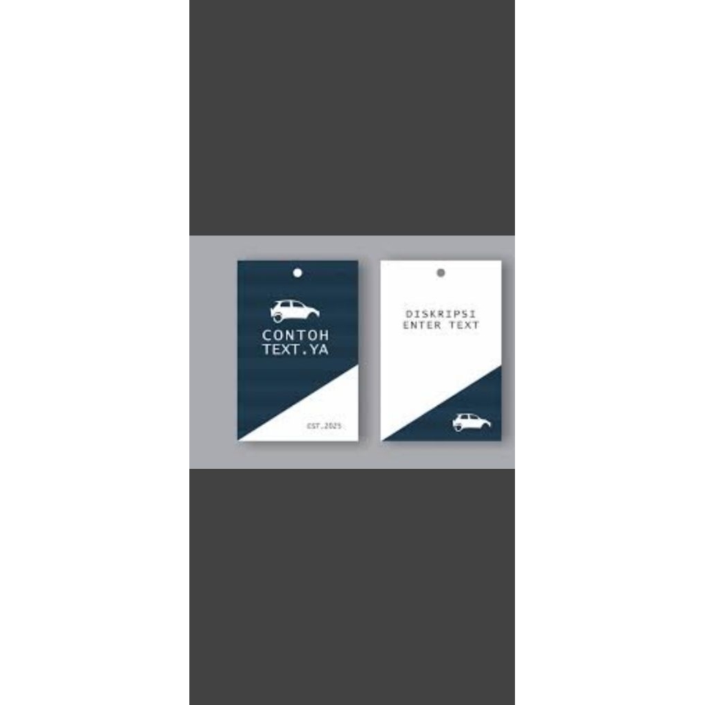 

Hangtag bermacam2 model tahun 2025