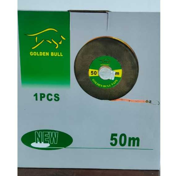 Meteran Bulat 50 M Golden Bull Meteran Tarik Meteran Kain
