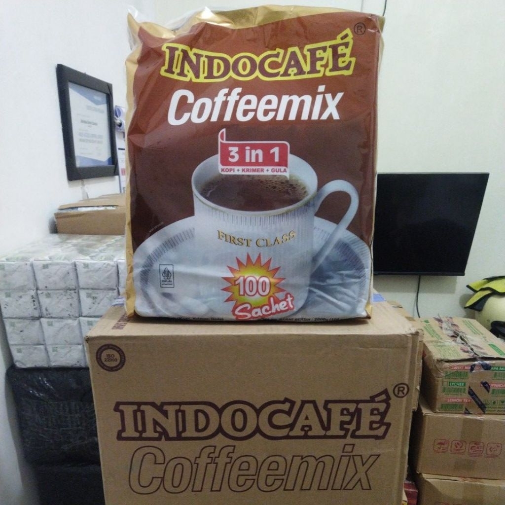 

1 Bag/Pack Indocafe Coffemix 100 Sachet Kopi 3 in 1