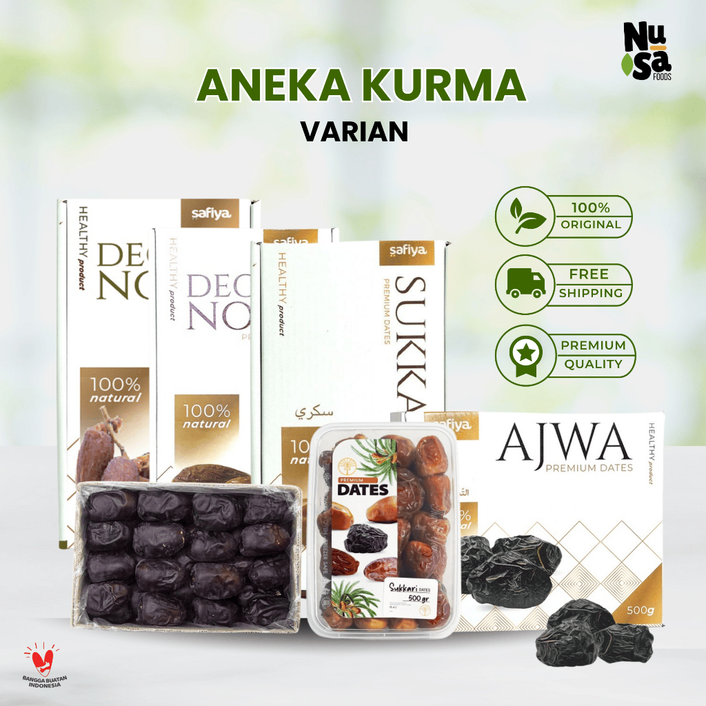 

[Aneka Kurma] Kurma Sukari Safiya Ajwa Tunisia Madu Khalas Premium Quality