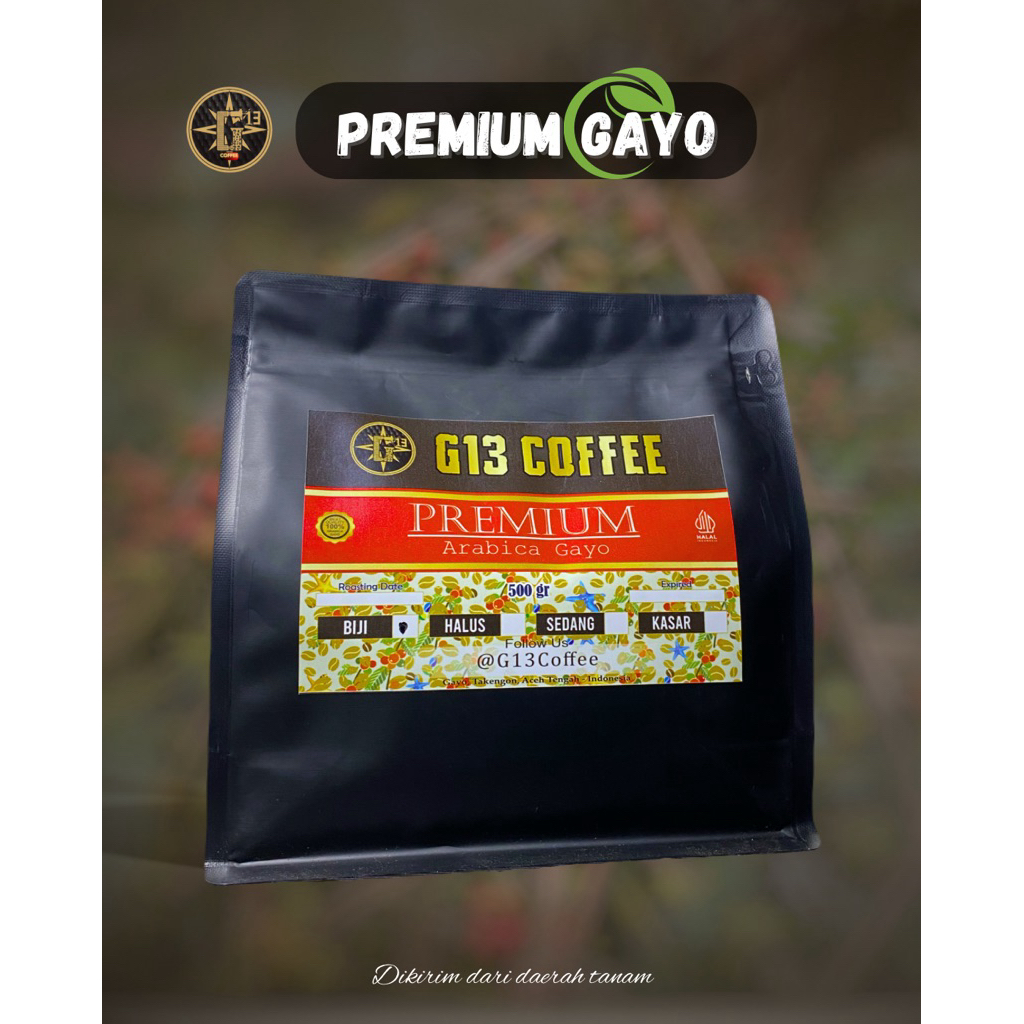 

KOPI GAYO ARABICA PREMIUM G3 ROASTED BEAN ARABIKA ACEH BUBUK