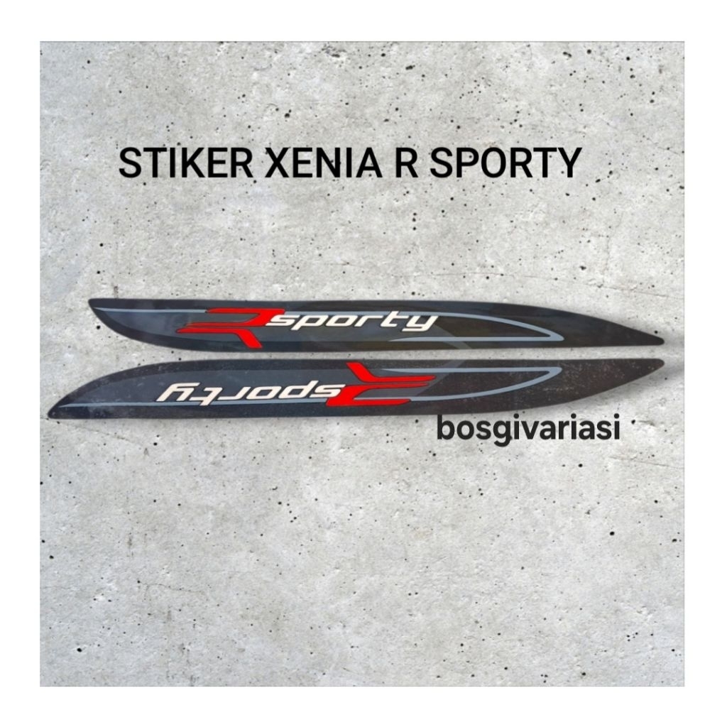 Stiker R sporty xenia R sporty original / stiker body samping xenia r sporty / sticker R sporty xeni