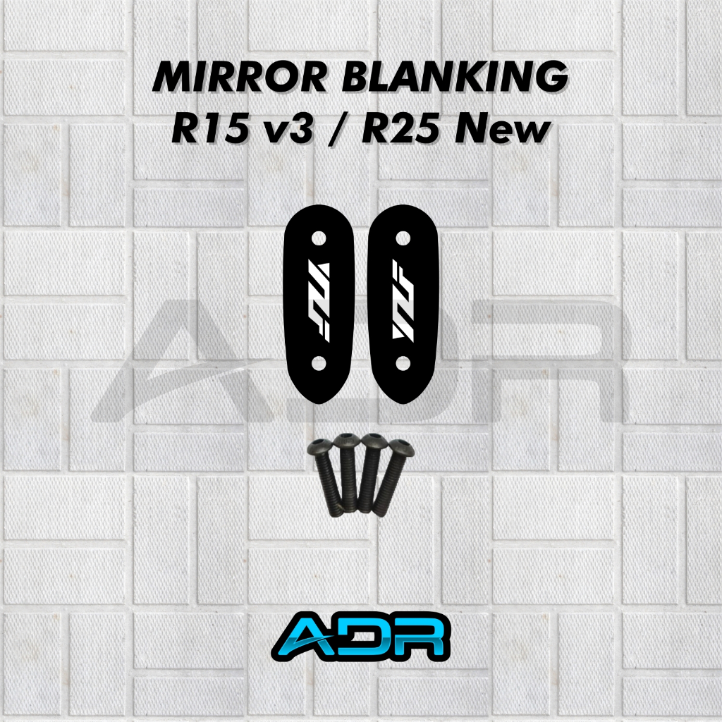 Mirror Blanking Yamaha R25 New / R15 v3 / R15 v4 / Penutup Spion