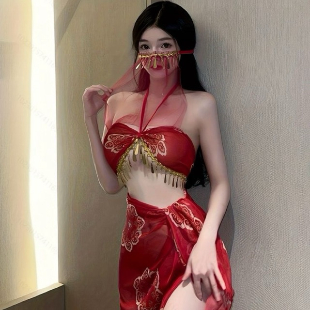 [ PRELOVED COSTUME + WIG GENSHIN NEW 230.000 ] Costume Lingerie Arabian Wanita Perempuan Kostum Hall