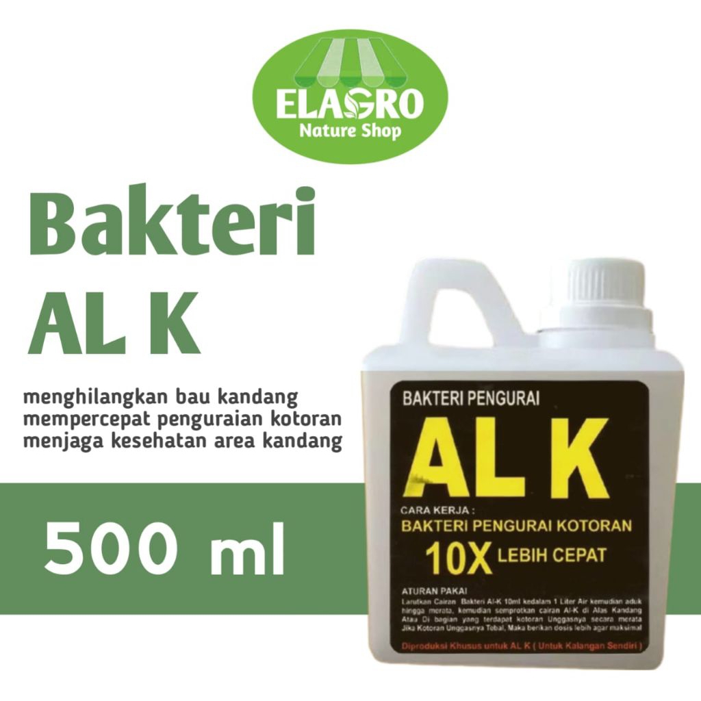 bakteri pengurai kotoran kandang AL K 500 ml ramah lingkungan