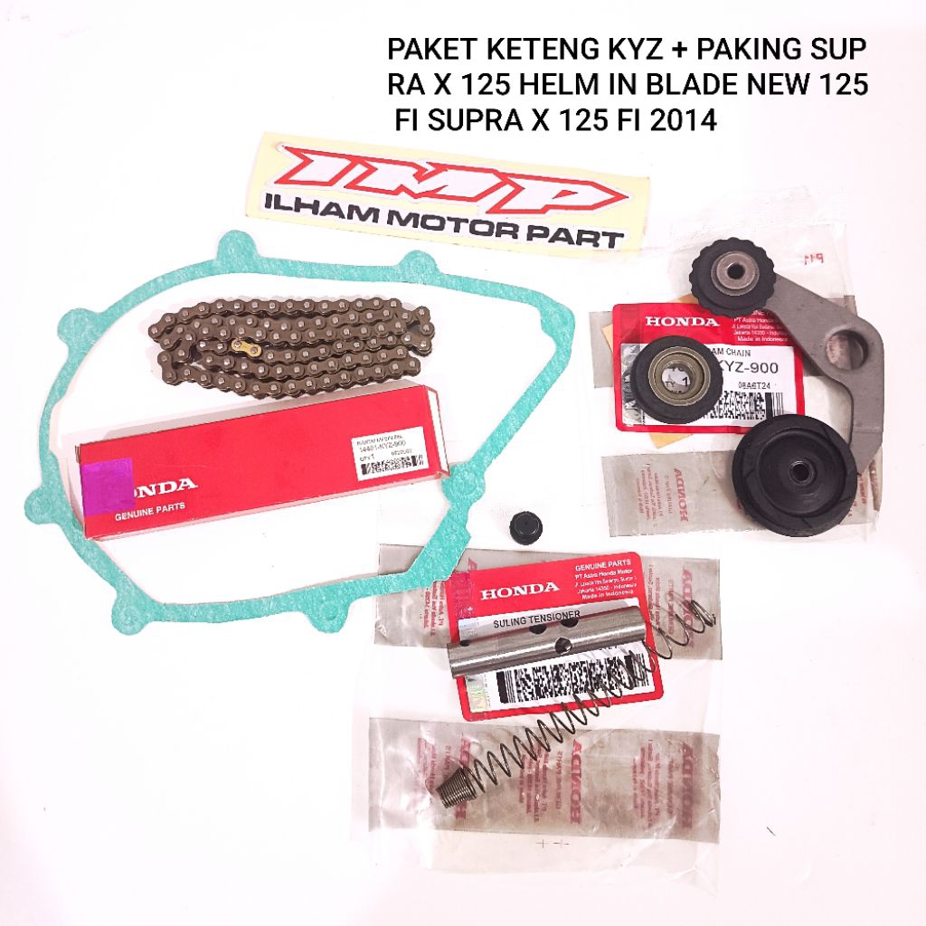 PAKET KETENG KYZ + PAKING SUPRA X 125 HELM IN BLADE NEW 125 FI SUPRA X 125 FI 2014