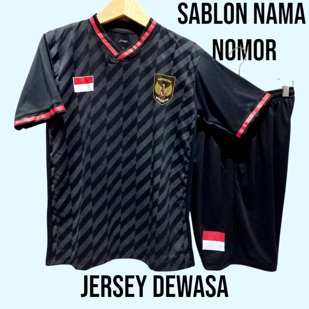 Stelan Kaos Bola Dewasa Uniseks Free Sablon Nama dan Nomor Punggung