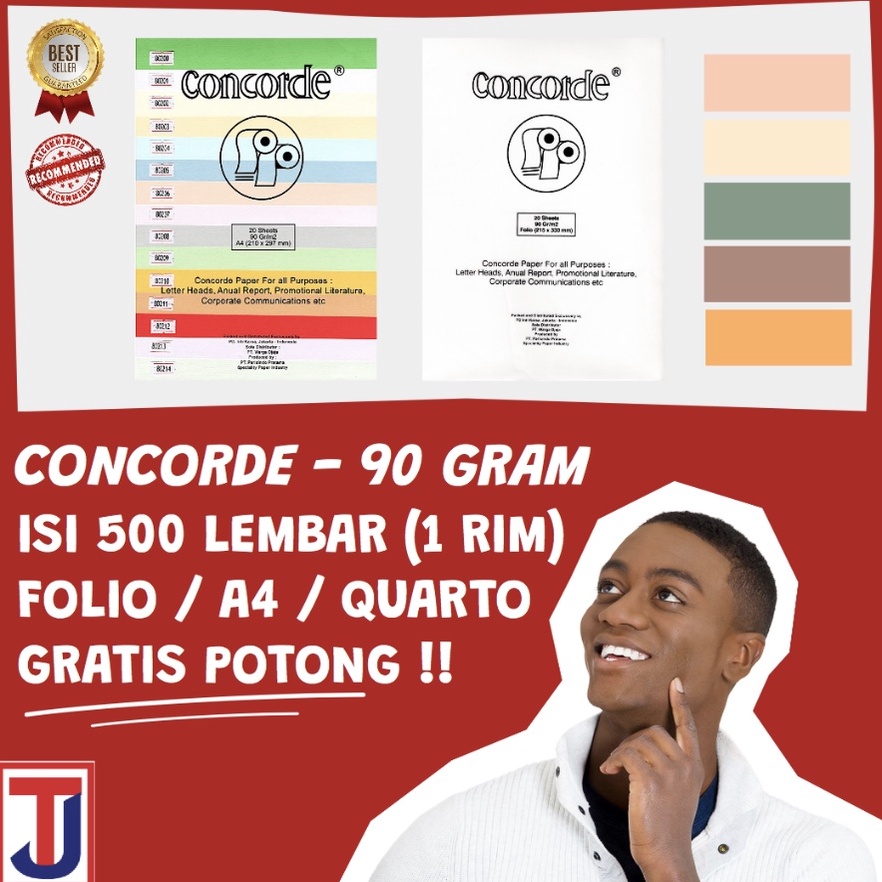 

Cod CONCORDE ISI 5 LEMBAR 1 RIM FOLIO F4 A4 QUARTO 9 GRAM GSM Kertas Karton Sertifikat Piagam