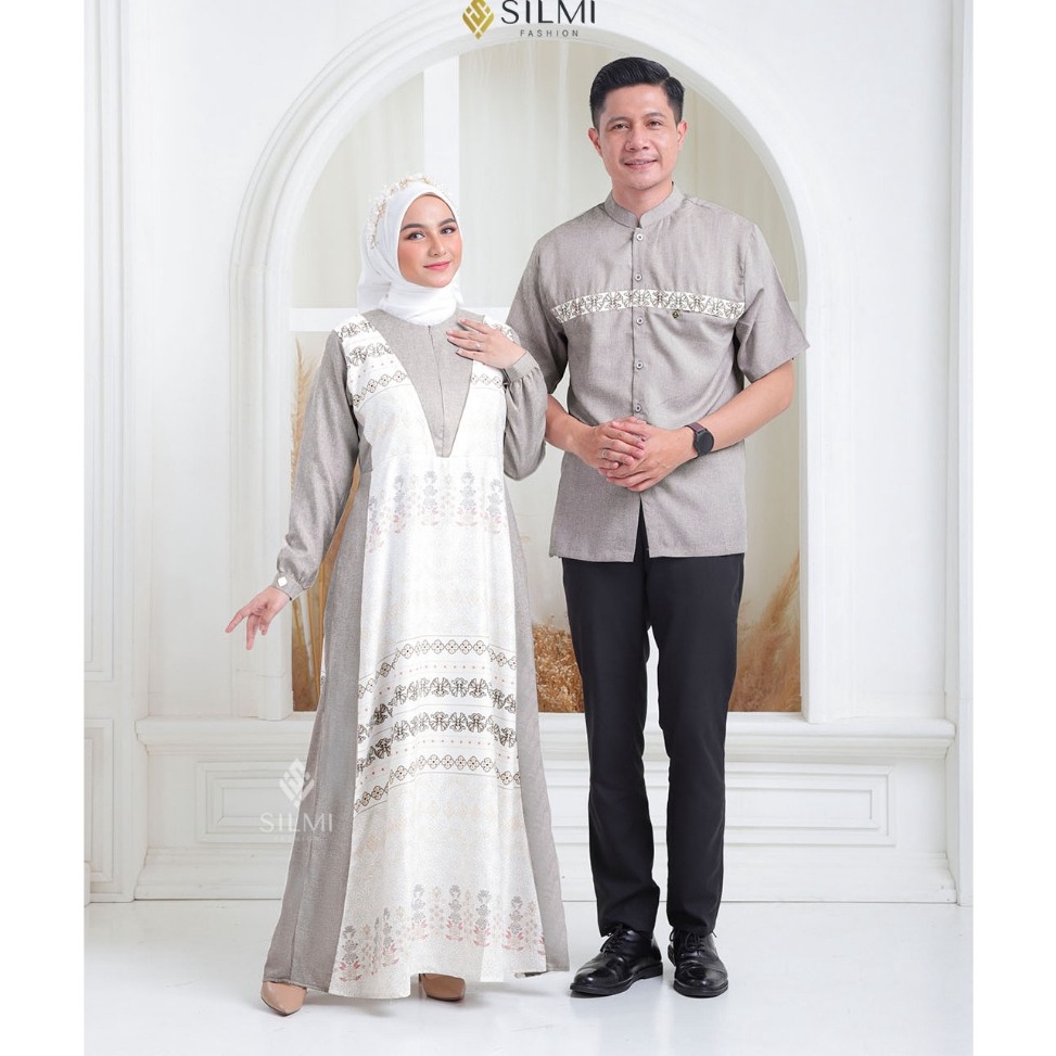 KODE V73U Khadijah Store  Gamis Kondangan Simple Elegan Remaja  Inayah By Silmi Baju Kondangan Coupl