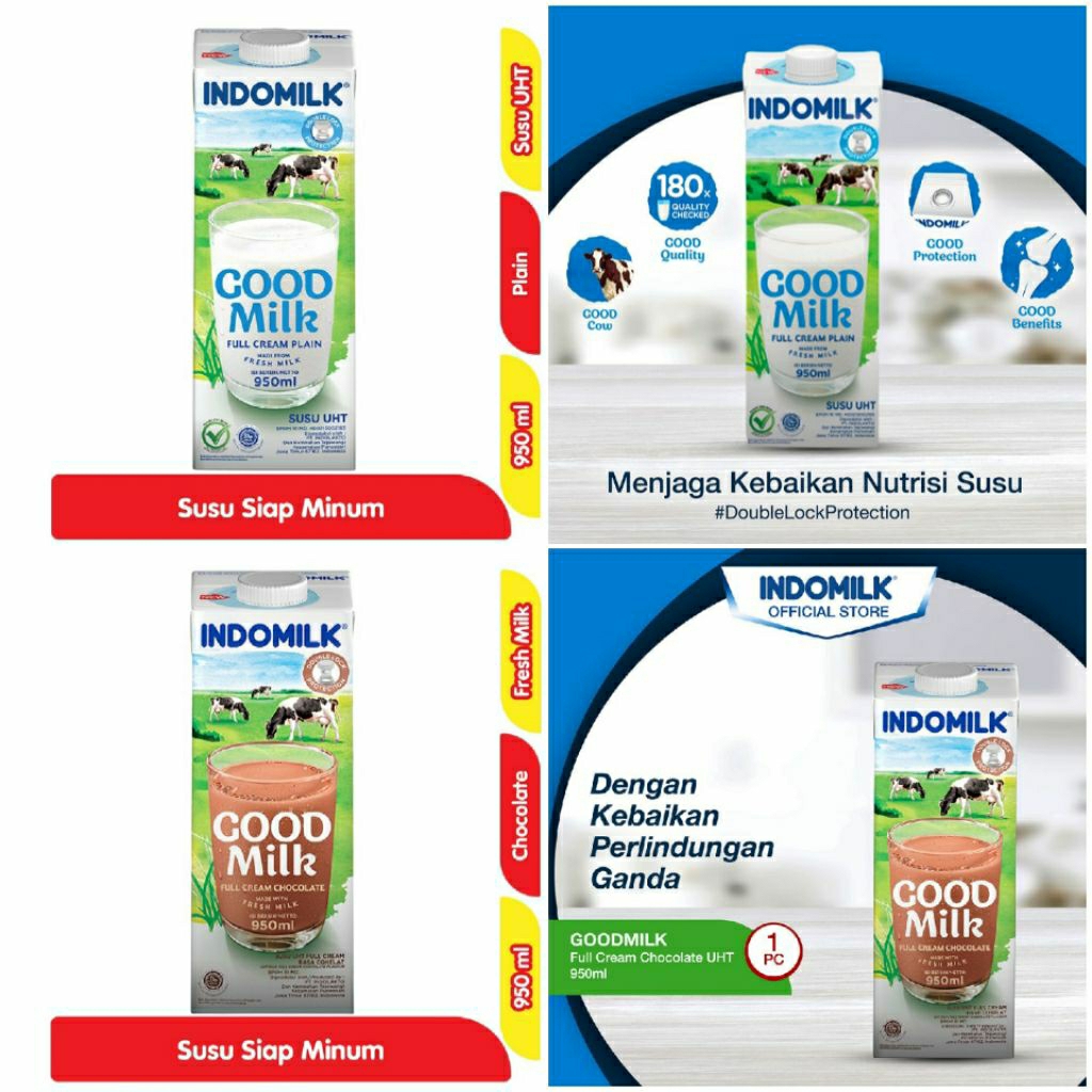 

Indomikl Susu UHT Full Cream Kotal 950ml