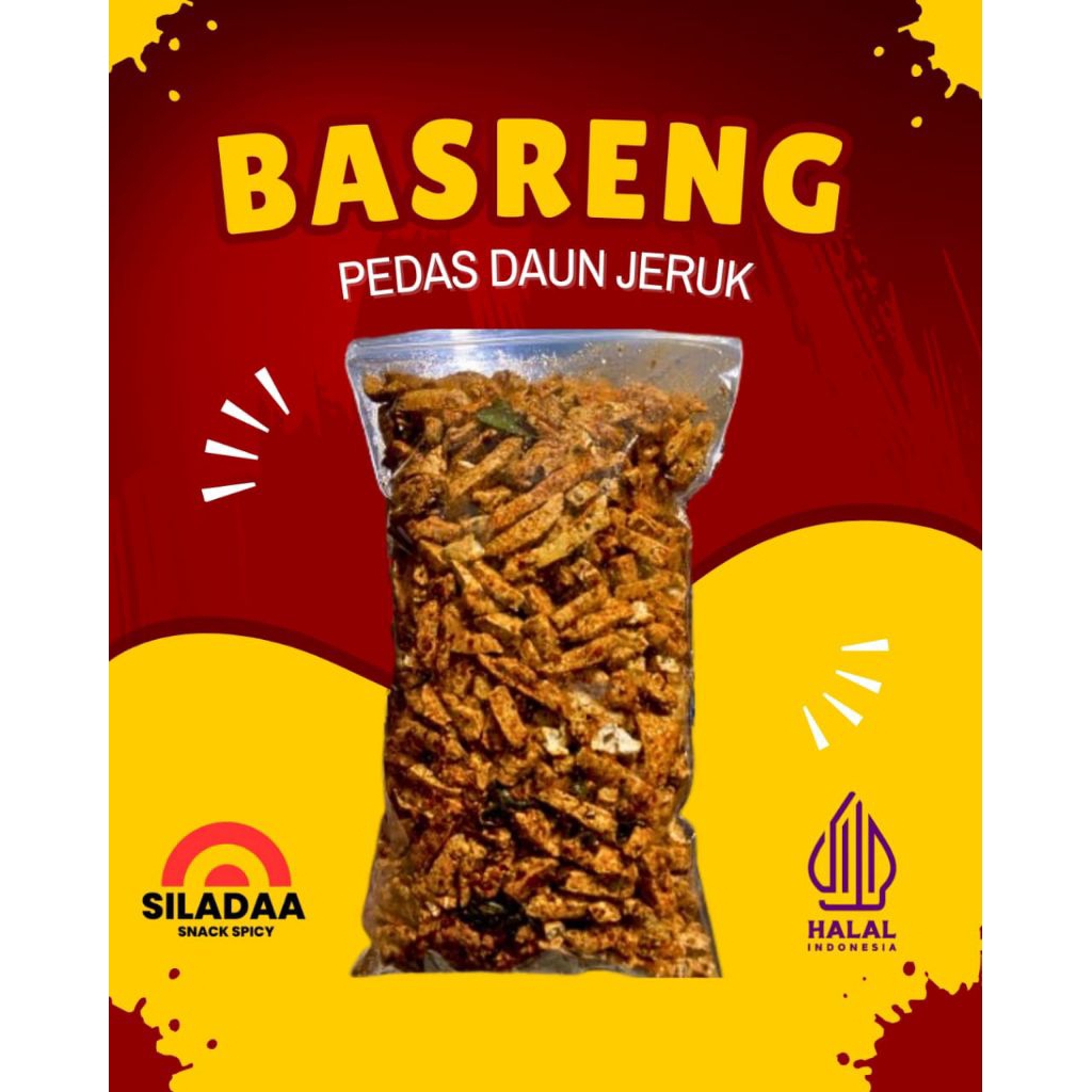

1KG BASRENG PEDAS EXTRA DAUN JERUK PEDAS / BASRENG VIRAL SULTAN / BASRENG KUKARASA SNACK