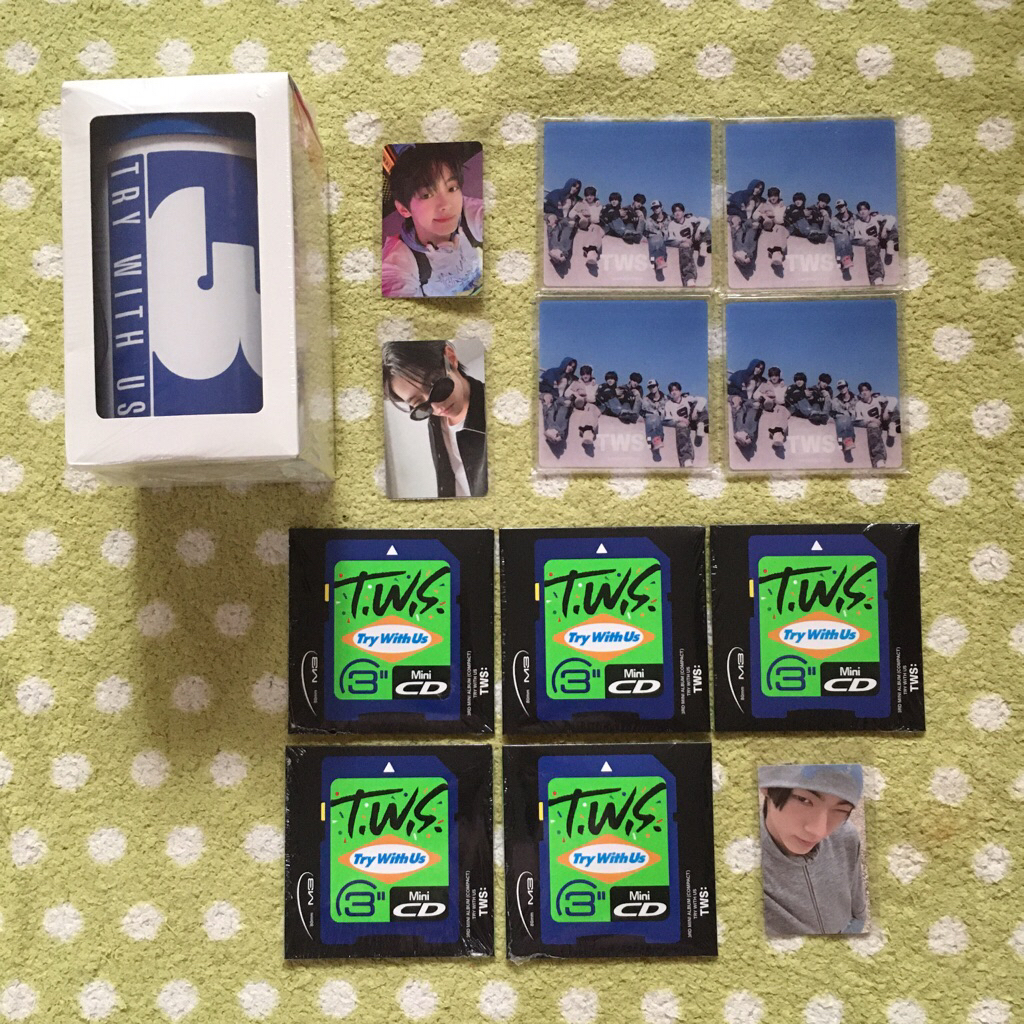 READY INA TWS 3RD MINI ALBUM TRY WITH US STANDARD COMPACT WEVERSE VER VERSION POB PRE ORDER BENEFIT 