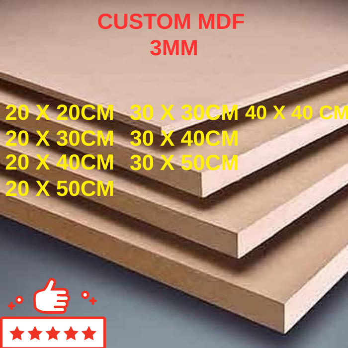 

Papan MDF 3MM (bisa custom)