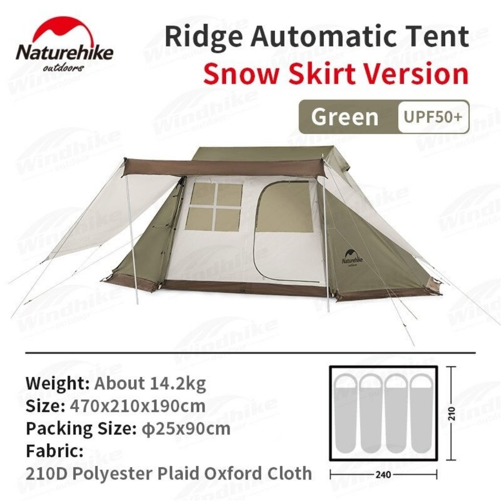 TENDA AUTOMATIC VILLAGE ROOF NATUREHIKE NH21ZP009