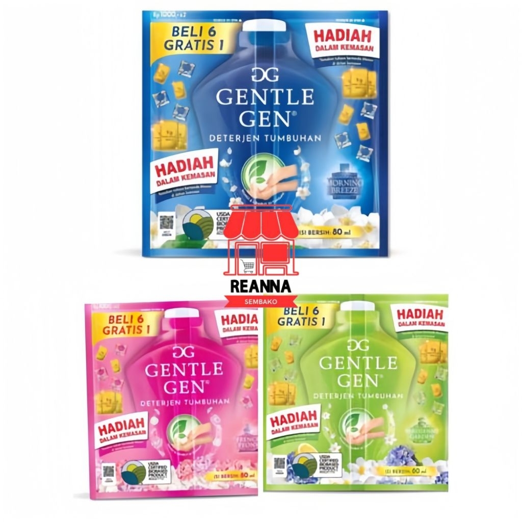 Gentle Gen Deterjen Cair Renceng 14 Pcs