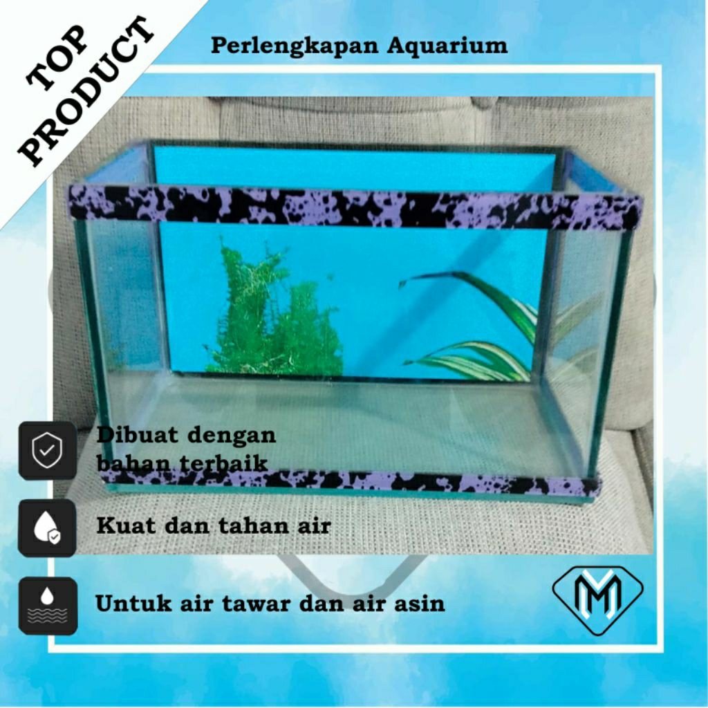 AQUARIUM AQUASCAPE MINIMALIS / AQUARIUM IKAN HIAS HAMSTER REPTIL / AQUARIUM KACA MOTIF