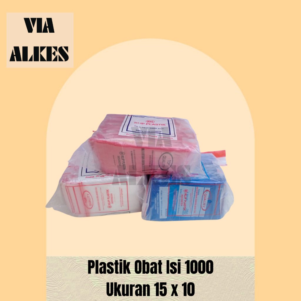 Per 1000 Plastik Obat 15x10 Plastik obat isi 1000 ukuran 15x10 plastik klip ukuran 10x15 Plastik