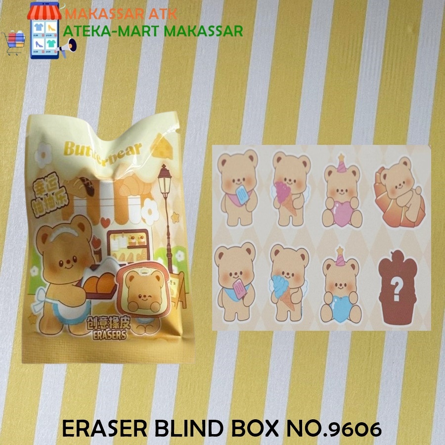 

[1 PCS] ERASER BLIND BOX NO.9606 PENGHAPUS MISTERI BOX