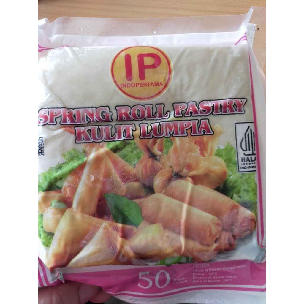Frozenfood Ip spring roll pastry/kulit lumpia 50lembar