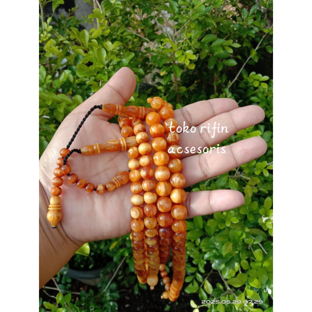 tasbih getah pinus tasbih uk 8 mm getah pinus