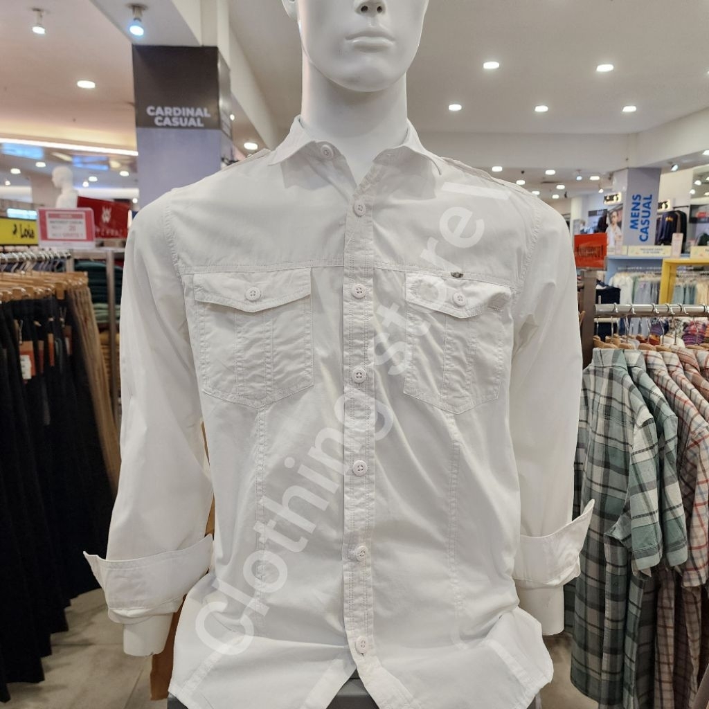 GIANI GRACIO ORIGINAL kemeja pria lengan panjang putih G7390500309