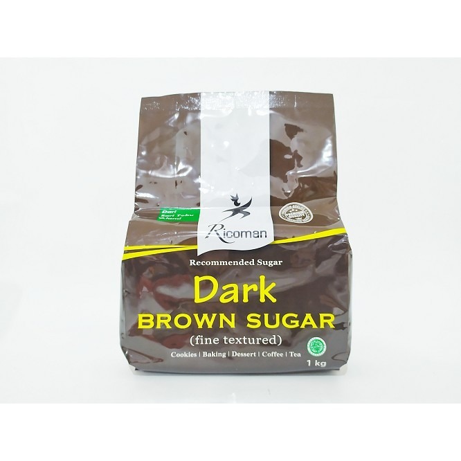 

RICOMAN DARK BROWN SUGAR 1KG, BUBUK GULA AREN DARK PREMIUM.