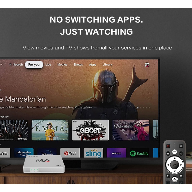 Hot Sale Yamada Android Tv Box Android12 Os Stb Ram 4Gb Rom 32Gb Wifi 5G/2.4G Smart Tv Box 4K Ultra